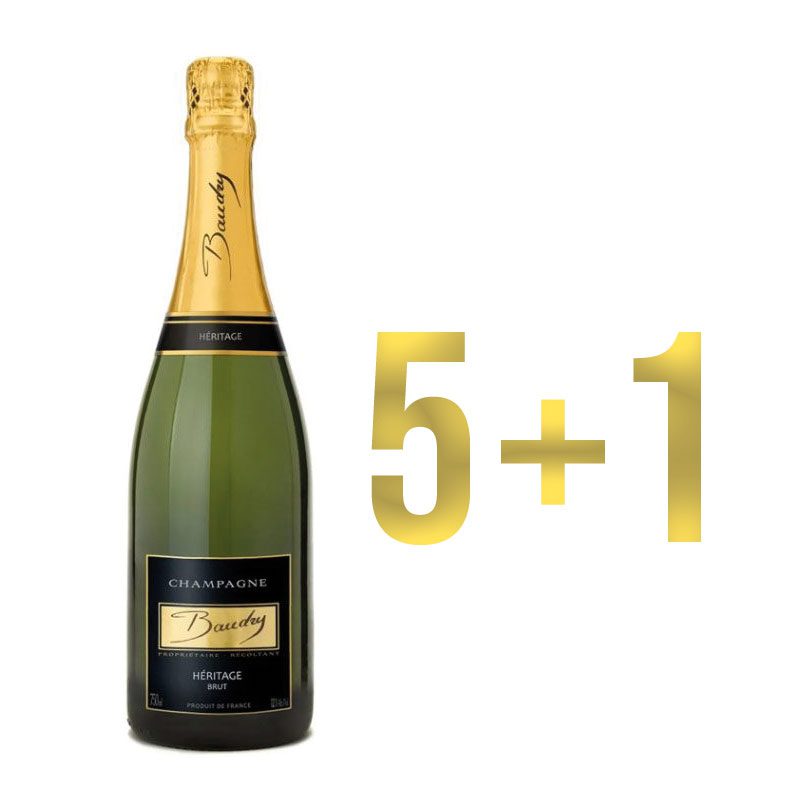 Featured image for “5+1 Paket Champagner HÉRITAGE Brut”